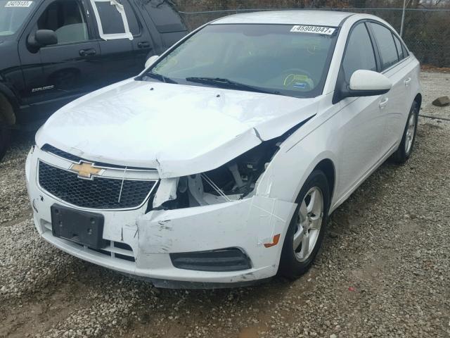 1G1PF5SC7C7213887 - 2012 CHEVROLET CRUZE LT WHITE photo 2