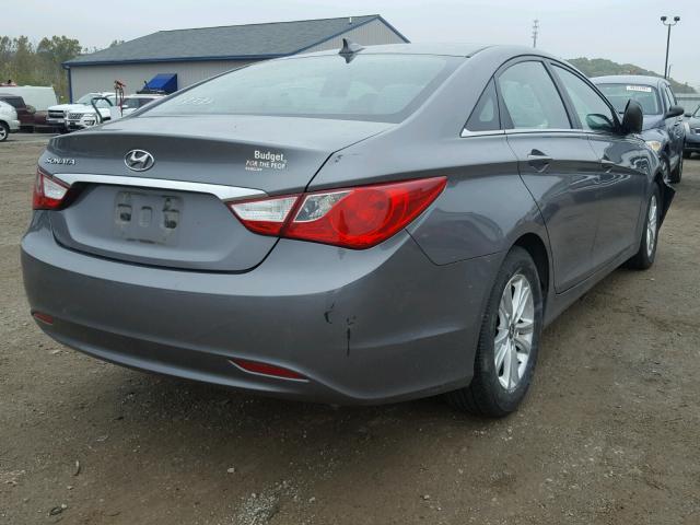 5NPEB4AC3DH756138 - 2013 HYUNDAI SONATA GLS GRAY photo 4