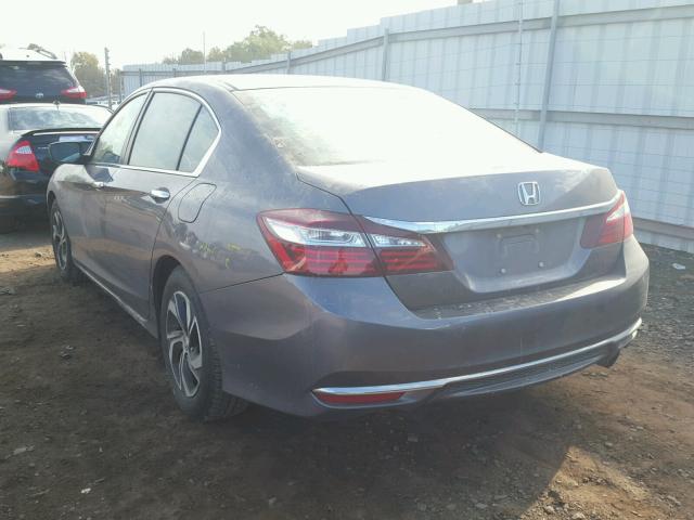 1HGCR2F37GA160897 - 2016 HONDA ACCORD LX GRAY photo 3