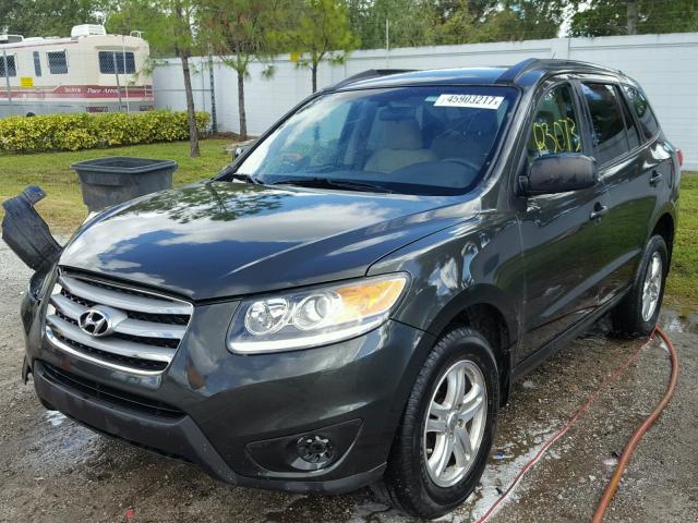 5XYZG3AB7CG126648 - 2012 HYUNDAI SANTA FE G BLUE photo 2