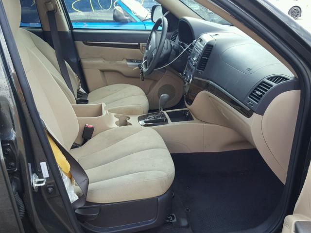 5XYZG3AB7CG126648 - 2012 HYUNDAI SANTA FE G BLUE photo 5