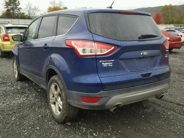 1FMCU9G94FUB35201 - 2015 FORD ESCAPE SE BLUE photo 3