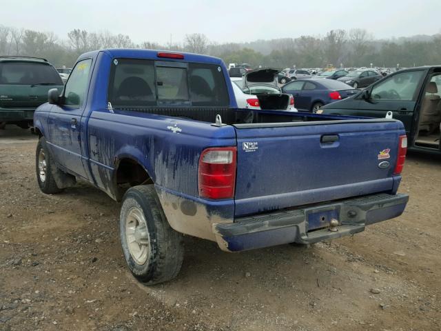 1FTYR10U83PA22969 - 2003 FORD RANGER BLUE photo 3