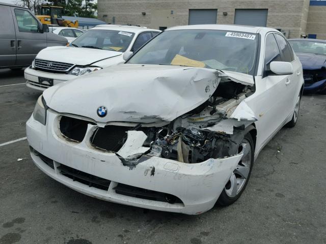 WBANE73517CM56246 - 2007 BMW 530 I WHITE photo 2