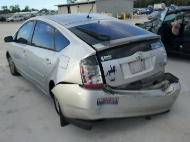 JTDKB20U157010035 - 2005 TOYOTA PRIUS SILVER photo 3