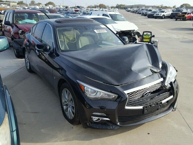 JN1BV7APXEM673895 - 2014 INFINITI Q50 BASE BLACK photo 1