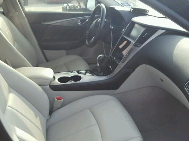 JN1BV7APXEM673895 - 2014 INFINITI Q50 BASE BLACK photo 5