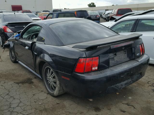 1FAFP40492F158939 - 2002 FORD MUSTANG BLACK photo 3