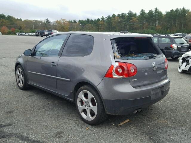 WVWFV71K86W193816 - 2006 VOLKSWAGEN NEW GTI GRAY photo 3