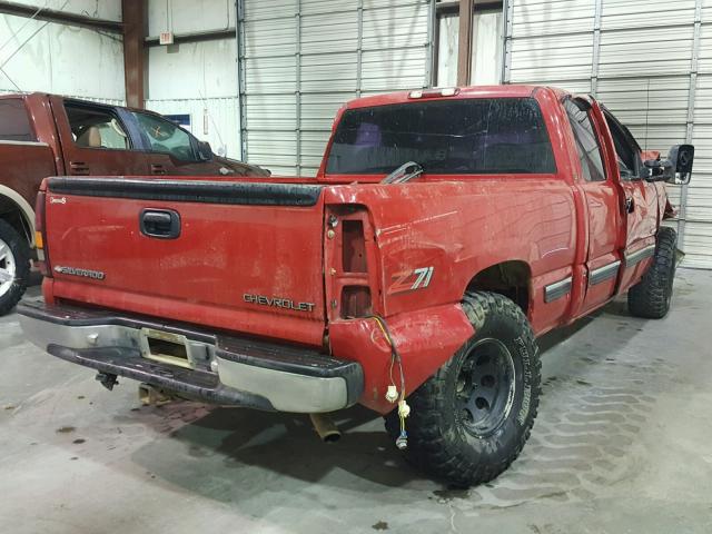 2GCEK19TXY1154718 - 2000 CHEVROLET SILVERADO RED photo 4