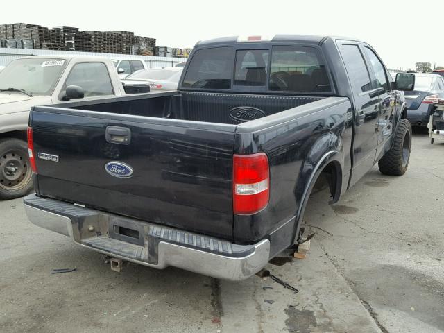 1FTPW125X5KE67207 - 2005 FORD F150 SUPER BLACK photo 4