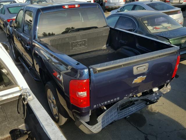 3GCEC13J07G532376 - 2007 CHEVROLET SILVERADO BLUE photo 3