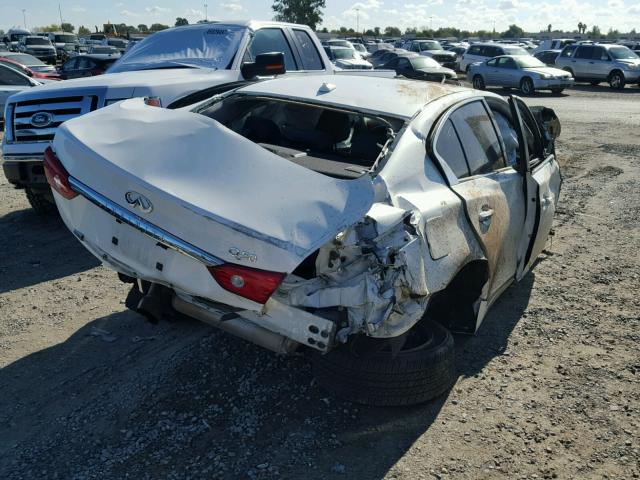 JN1BV7AP8EM686290 - 2014 INFINITI Q50 BASE WHITE photo 4