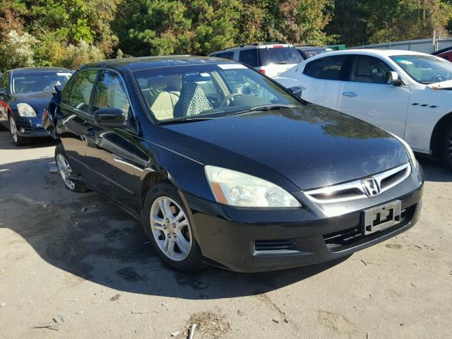 1HGCM56786A050037 - 2006 HONDA ACCORD EX BLACK photo 1