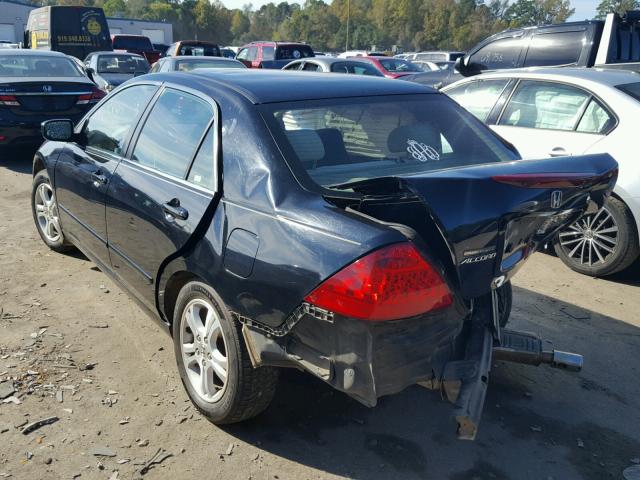 1HGCM56786A050037 - 2006 HONDA ACCORD EX BLACK photo 3