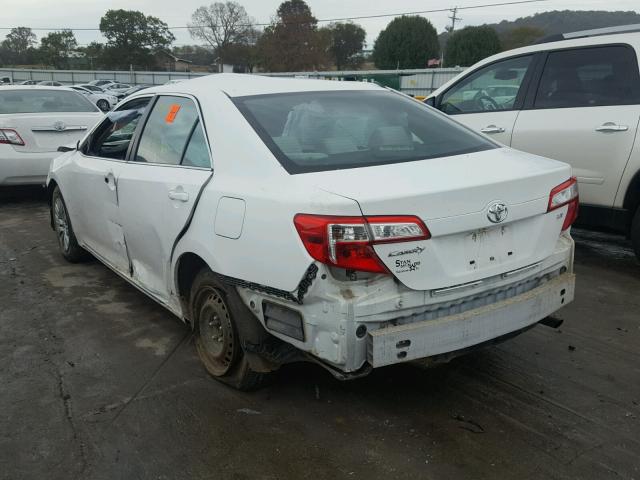 4T1BF1FK3CU562022 - 2012 TOYOTA CAMRY BASE WHITE photo 3