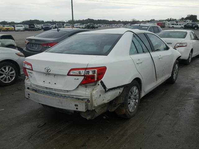 4T1BF1FK3CU562022 - 2012 TOYOTA CAMRY BASE WHITE photo 4