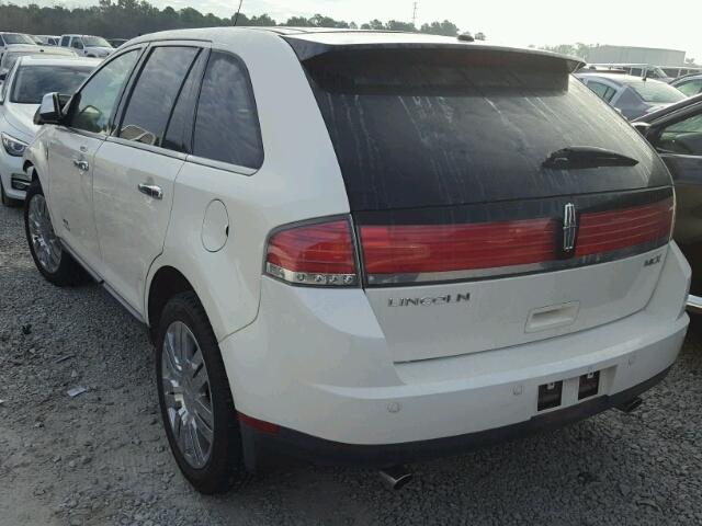 2LMDU68C78BJ05412 - 2008 LINCOLN MKX WHITE photo 3