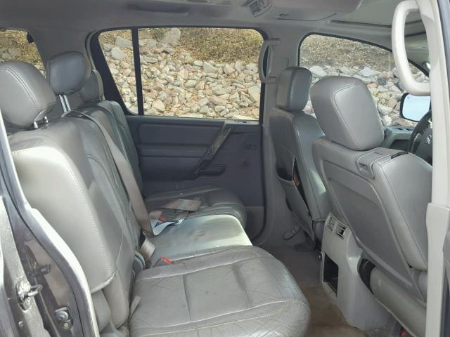 5N1AA08B44N738346 - 2004 NISSAN ARMADA GRAY photo 6