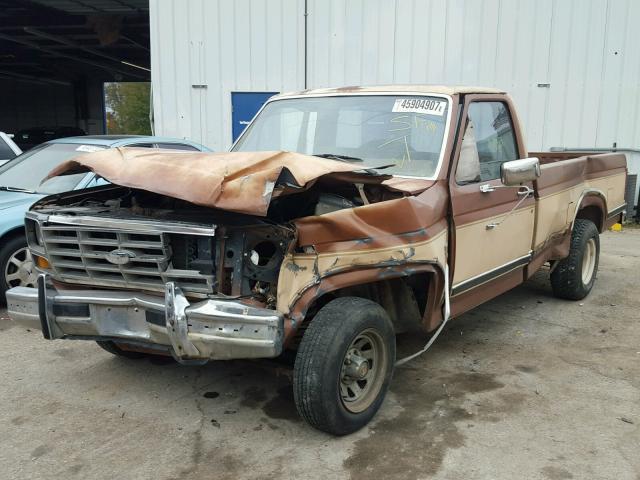 1FTCF15N6GNA61789 - 1986 FORD F150 TWO TONE photo 2