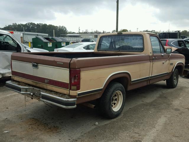 1FTCF15N6GNA61789 - 1986 FORD F150 TWO TONE photo 4