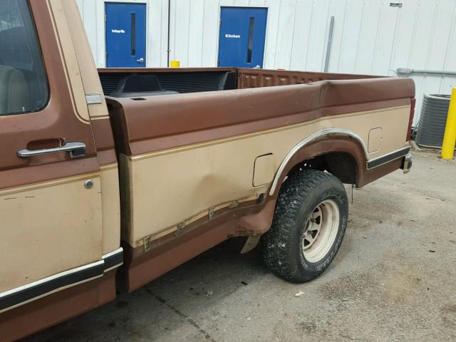 1FTCF15N6GNA61789 - 1986 FORD F150 TWO TONE photo 9