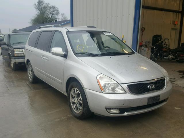 KNDMG4C7XE6542577 - 2014 KIA SEDONA LX SILVER photo 1