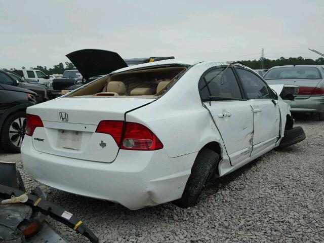 1HGFA16568L063101 - 2008 HONDA CIVIC LX WHITE photo 4