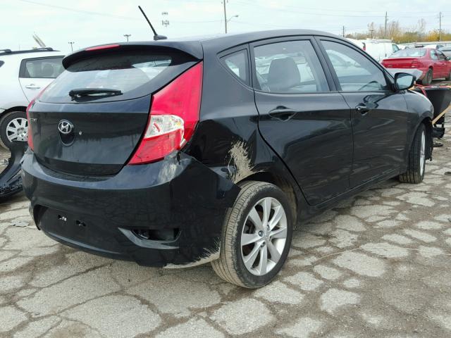 KMHCU5AE1DU071694 - 2013 HYUNDAI ACCENT GLS BLACK photo 4