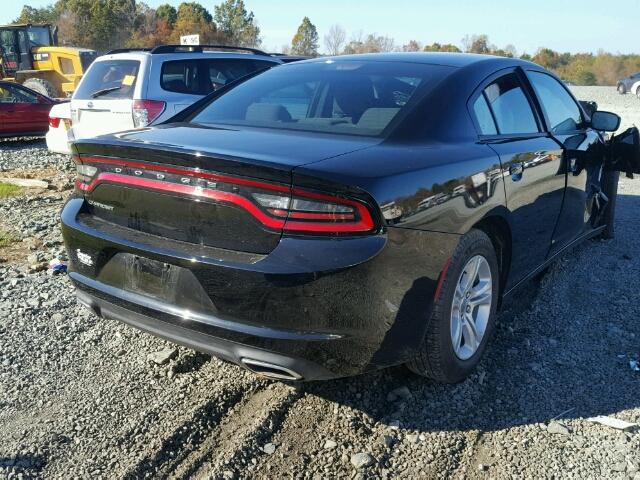 2C3CDXBG4HH605512 - 2017 DODGE CHARGER SE BLACK photo 4