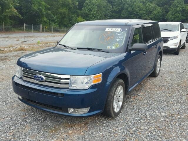 2FMGK5BC5BBD06346 - 2011 FORD FLEX SE BLUE photo 2