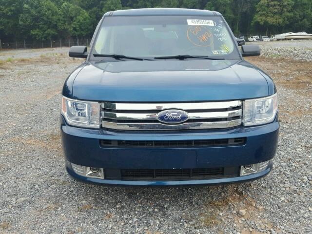 2FMGK5BC5BBD06346 - 2011 FORD FLEX SE BLUE photo 9