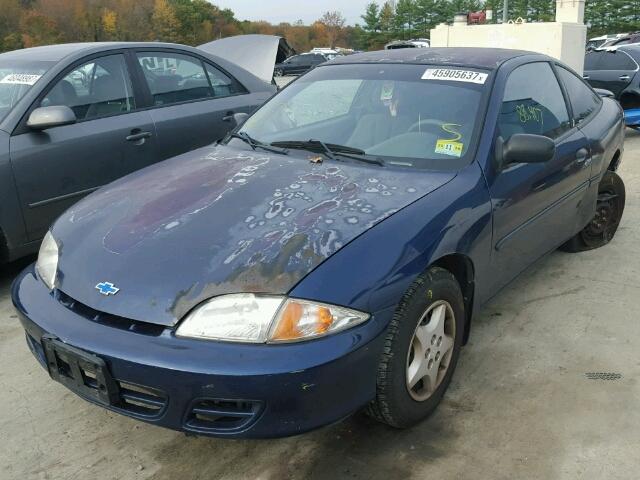 1G1JC124317201149 - 2001 CHEVROLET CAVALIER BLUE photo 2