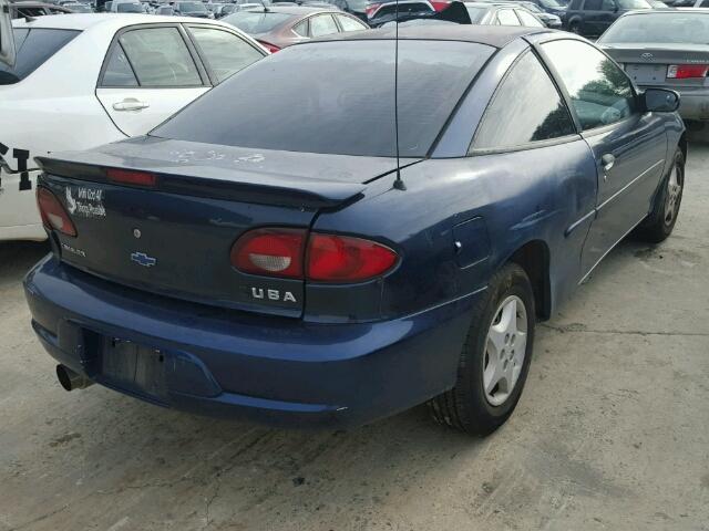 1G1JC124317201149 - 2001 CHEVROLET CAVALIER BLUE photo 4