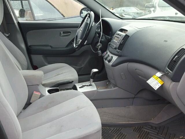 KMHDU46D48U311051 - 2008 HYUNDAI ELANTRA GL BLUE photo 5