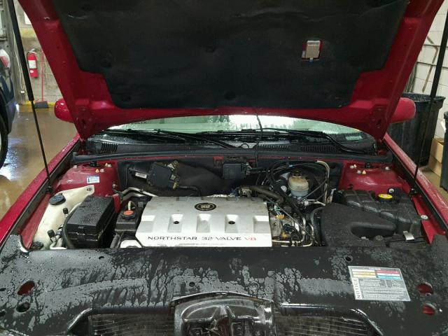 1G6KS54Y7YU252349 - 2000 CADILLAC SEVILLE SL RED photo 7