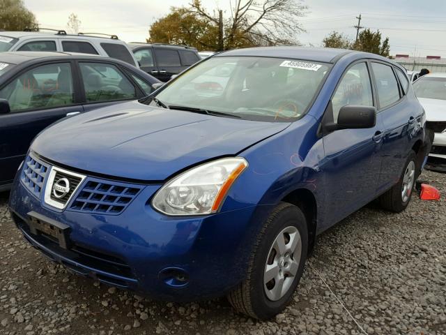 JN8AS58V88W145540 - 2008 NISSAN ROGUE S BLUE photo 2