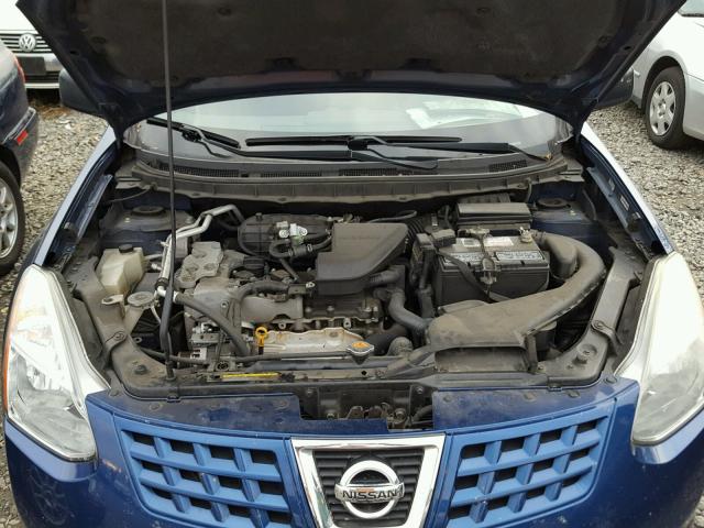 JN8AS58V88W145540 - 2008 NISSAN ROGUE S BLUE photo 7