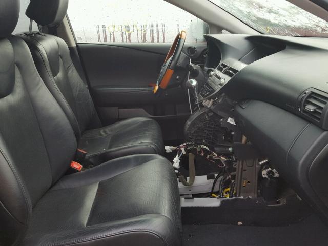 2T2BK1BA0AC053265 - 2010 LEXUS RX BLACK photo 5