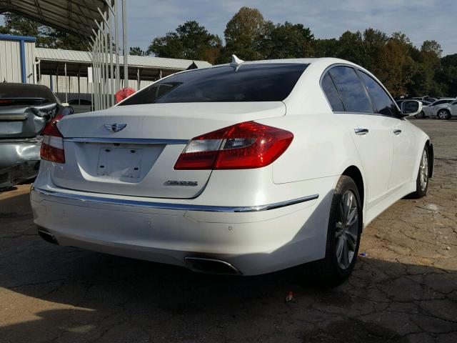 KMHGC4DD5CU190431 - 2012 HYUNDAI GENESIS 3. WHITE photo 4