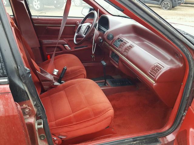 1FAPP37X9JK171498 - 1988 FORD TEMPO LX BURGUNDY photo 5