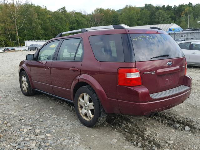 1FMDK06165GA50262 - 2005 FORD FREESTYLE RED photo 3