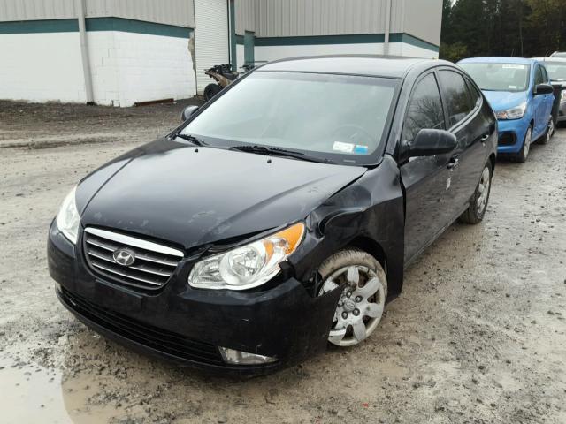 KMHDU46D38U534164 - 2008 HYUNDAI ELANTRA GL BLACK photo 2