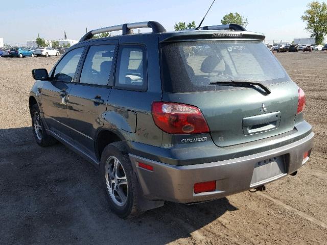 JA4LZ31F26U609674 - 2006 MITSUBISHI OUTLANDER GREEN photo 3