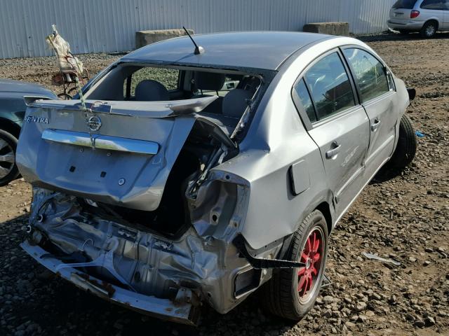 3N1AB6AP2CL717782 - 2012 NISSAN SENTRA 2.0 GRAY photo 4