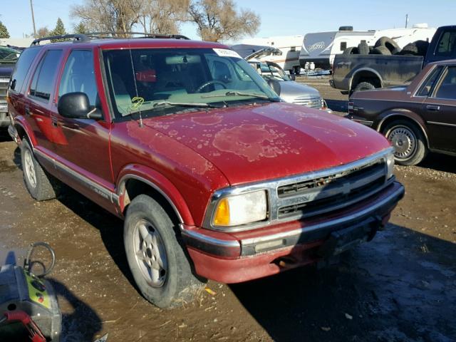 1GNDT13WXVK150974 - 1997 CHEVROLET BLAZER MAROON photo 1