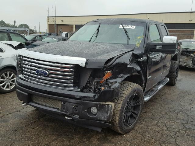 1FTFW1ET4BFC78532 - 2011 FORD F150 BLACK photo 2