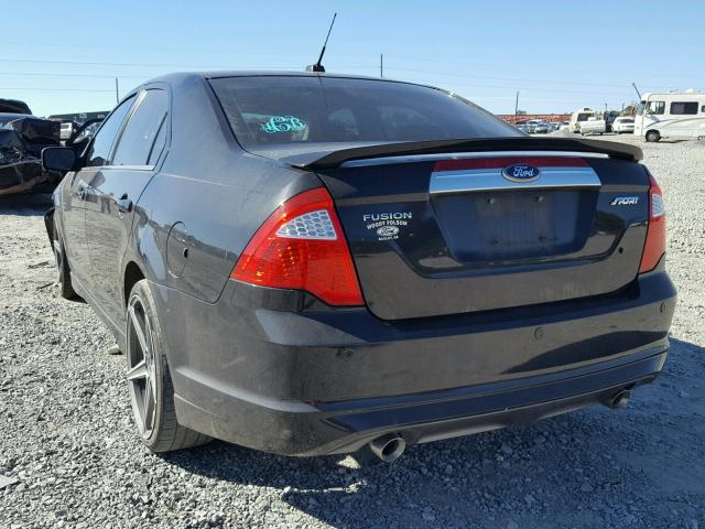 3FAHP0KC0AR399196 - 2010 FORD FUSION SPO BLACK photo 3