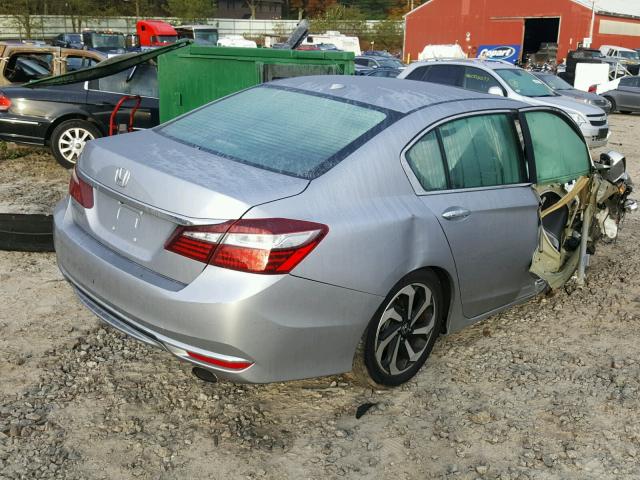 1HGCR2F84GA057934 - 2016 HONDA ACCORD EXL SILVER photo 4