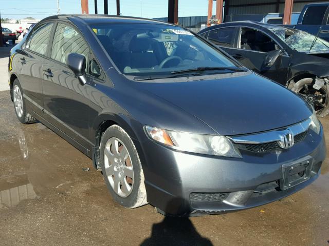 2HGFA1F54AH301496 - 2010 HONDA CIVIC LX CHARCOAL photo 1